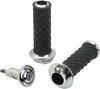 Grips - Alumicore - Dual Cable - Chrome - Lutzka's Garage