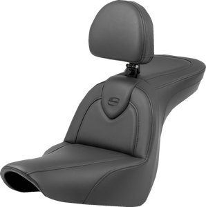 Roadsofa™ Seat - with Backrest - Black/Black Stitching - FXLR/FLSB 18-23