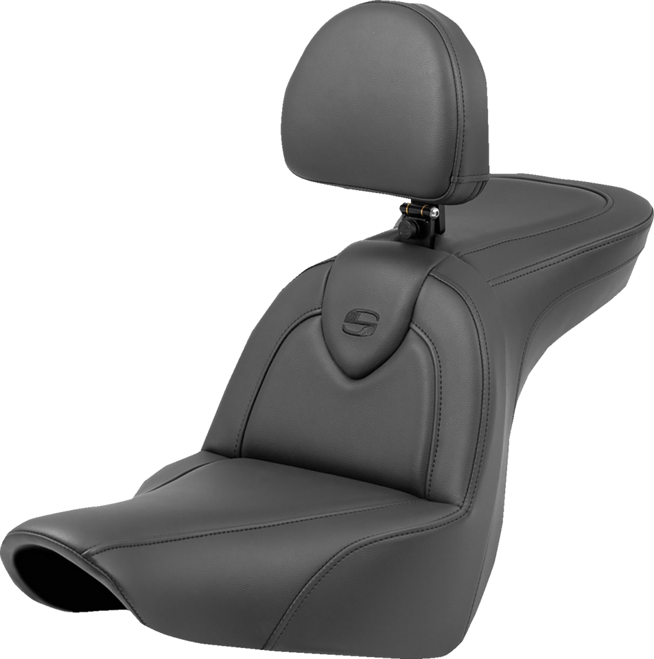 Roadsofa™ Seat - with Backrest - Black/Black Stitching - FXLR/FLSB 18-23