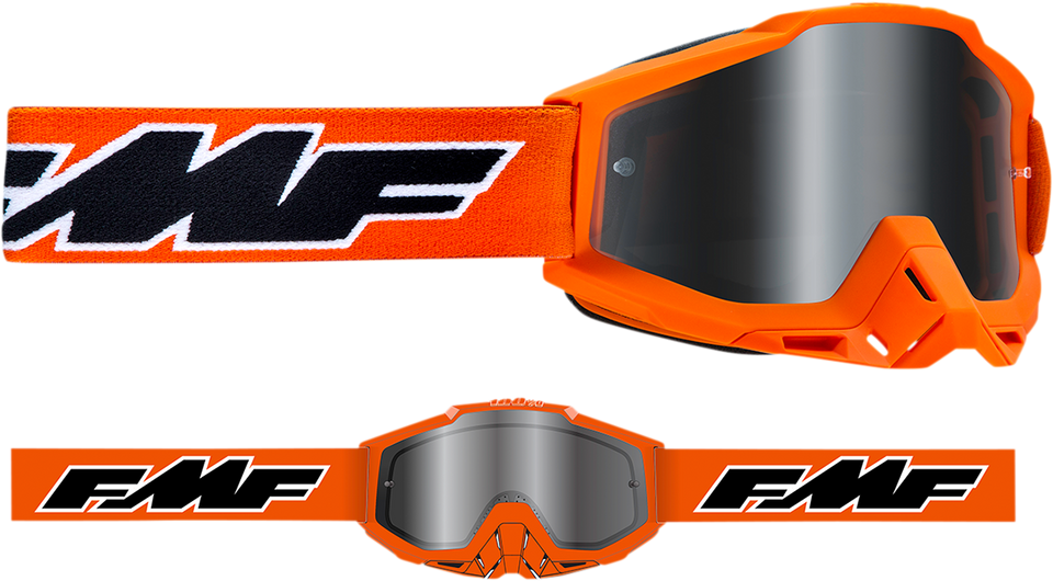 PowerBomb Goggles - Rocket - Orange - Silver Mirror - Lutzka's Garage