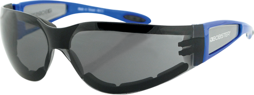 Shield II Sunglasses - Gloss Blue - Smoke - Lutzka's Garage