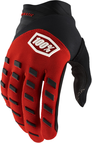 Youth Airmatic Gloves - Red/Black - Medium - Lutzka's Garage