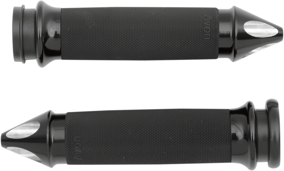 Grips - Custom - Spike End - TBW - Black - Lutzka's Garage