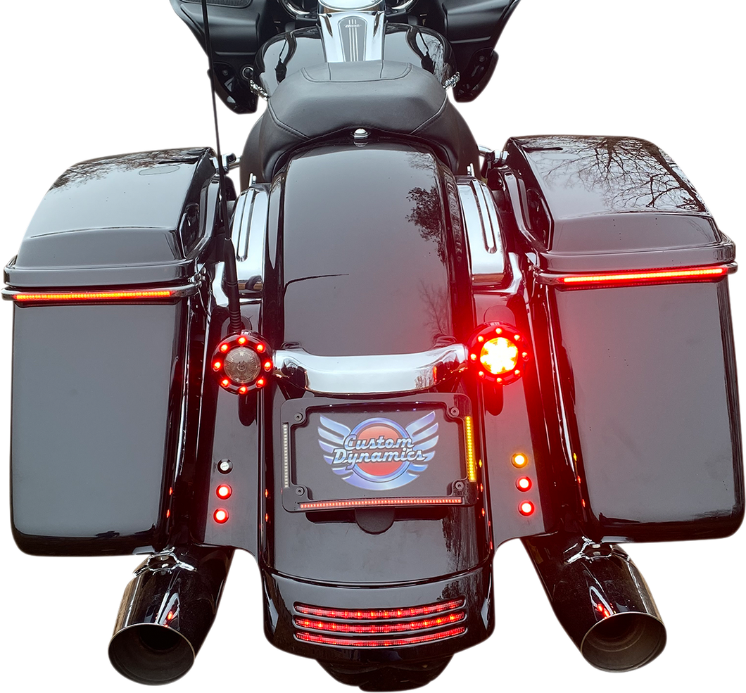 Curved License Plate Frame - Black - Lutzka's Garage