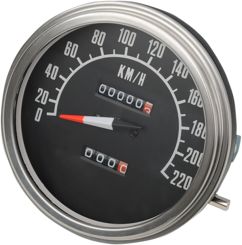 5" KPH FL-Style 2:1 Speedometer - 68-84 Black Face