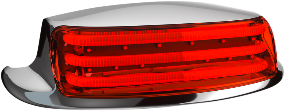 Fender Tip Light - Red Lens - Chrome - Lutzka's Garage