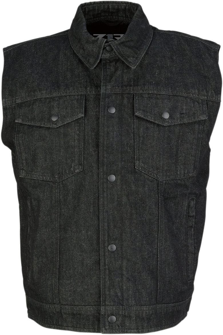 Denim Vest - Black - Small - Lutzka's Garage