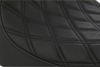 3/4 Solo Seat - Double Diamond - Black w/ Black Stitching - XL 04-22