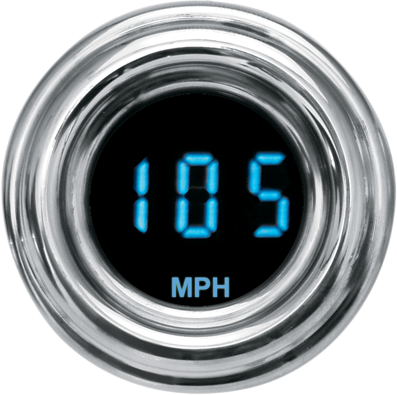 1-7/8" MPH 4000 Series Speedometer - Blue Display - Lutzka's Garage