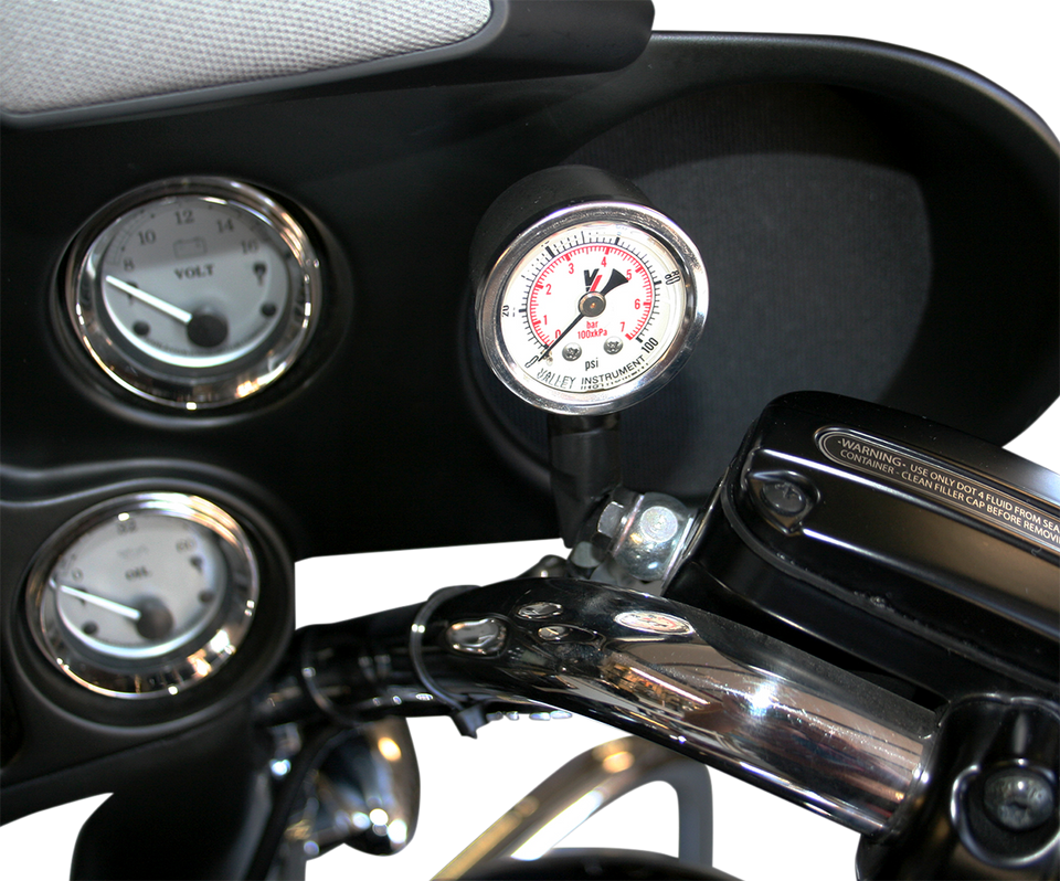 Remote Oil Pressure Gauge/Line Kit - Black - Lutzka's Garage