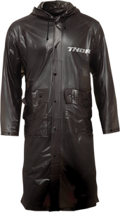 Trench Rain Jacket - Black - One Size Fits Most - Lutzka's Garage