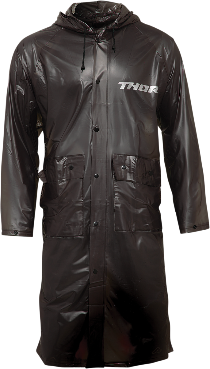 Trench Rain Jacket - Black - One Size Fits Most - Lutzka's Garage