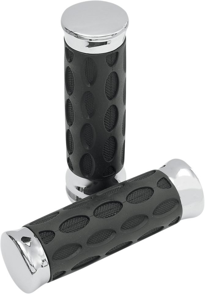 Grips - Hotop - TBW - Chrome/Rubber - Lutzka's Garage