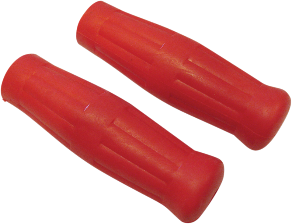 Grips - Radial - Rubber - Red - Lutzka's Garage