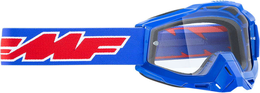 PowerBomb OTG Goggles - Rocket - Blue - Clear - Lutzka's Garage