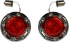Bullet Turn Signal 1156 - Chrome - Red Lens - Lutzka's Garage