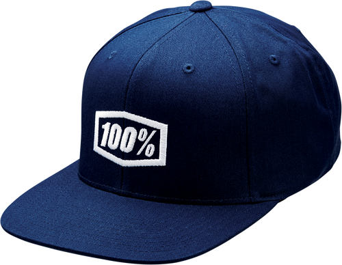 Icon Snapback Hat - Navy - One Size - Lutzka's Garage