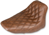 Renegade Seat - Lattice Stitched - Brown - FLST - Lutzka's Garage