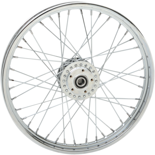 Wheel - Laced - 40 Spoke - Front - Chrome - 21x2.15 - 04-05 FXD - Lutzka's Garage