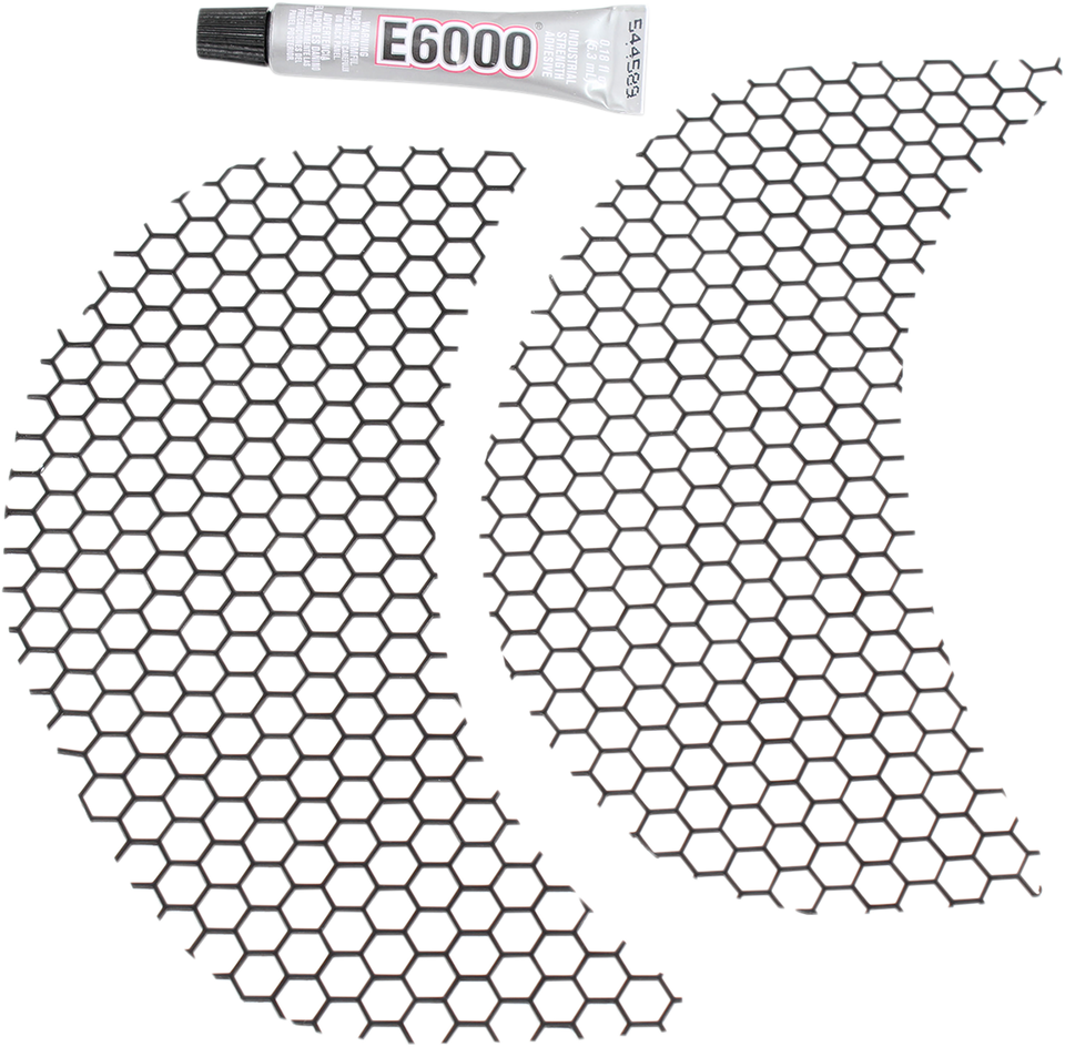 Fairing Vent Screen - Honey Comb - Black - Lutzka's Garage