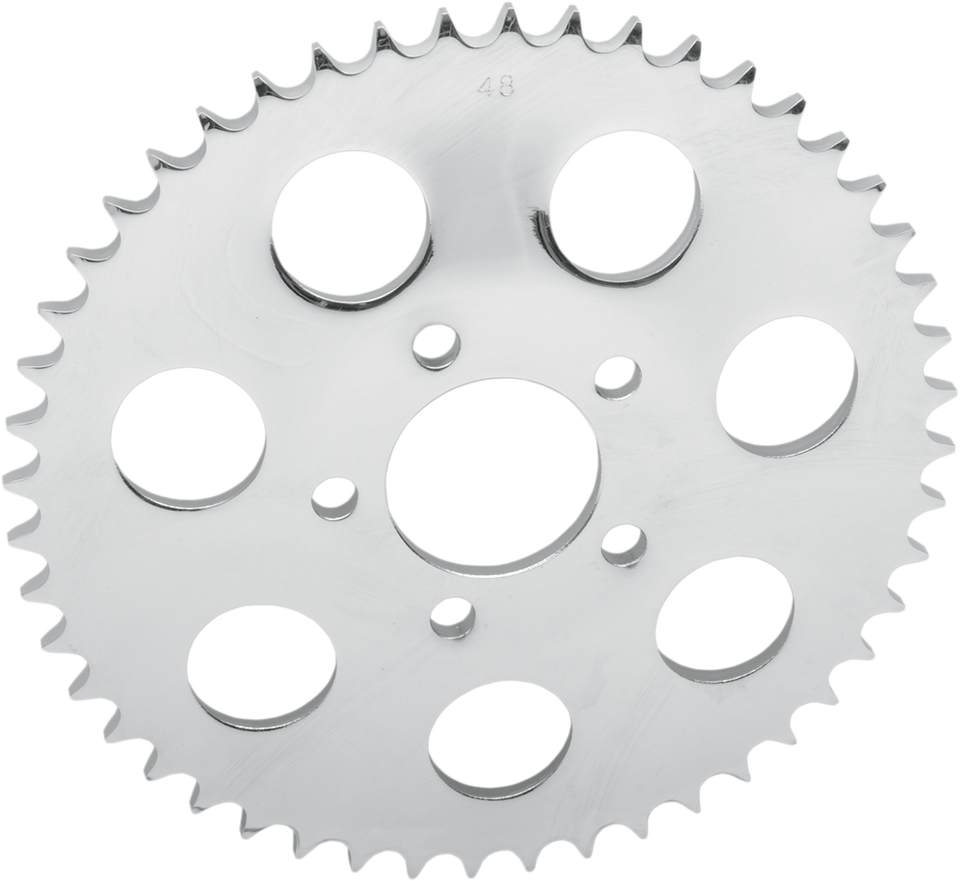 Rear Sprocket - Chrome - Dished -  48-Tooth - Lutzka's Garage