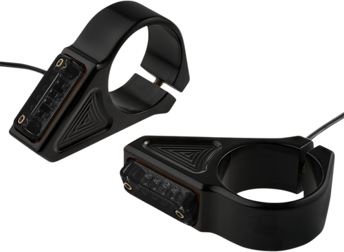 Turn Signal - 39 mm - Amber - Black - Lutzka's Garage