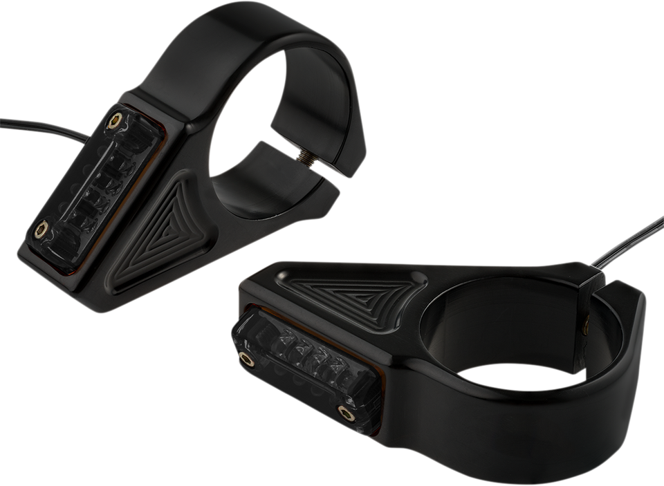 Turn Signal - 39 mm - Amber - Black - Lutzka's Garage