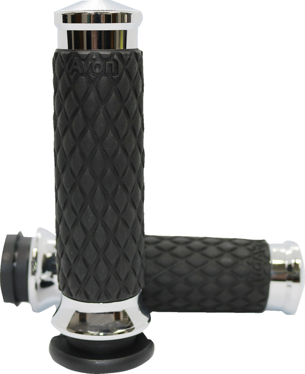 Grips - Diamond Contour - Chrome - TBW - Lutzka's Garage