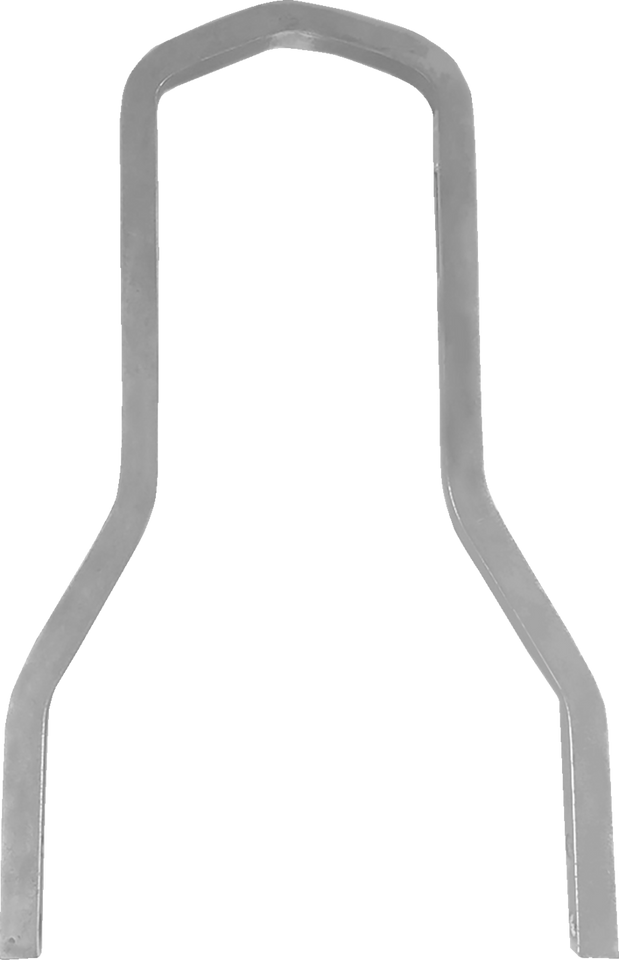 Square Sissy Bar - Chrome - 10.2"H x 8.2"W - Lutzka's Garage