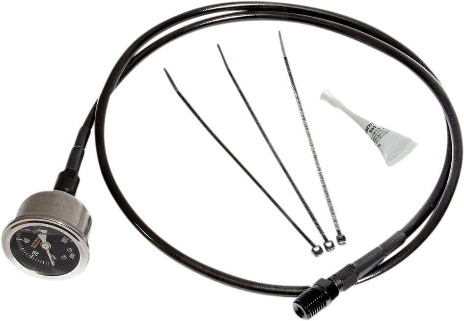 Oil Pressure Gauge - Black - Lutzka's Garage