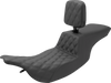 Tour Step Up Seat - Rider Backrest - Front Lattice Stitch - FL 97-07
