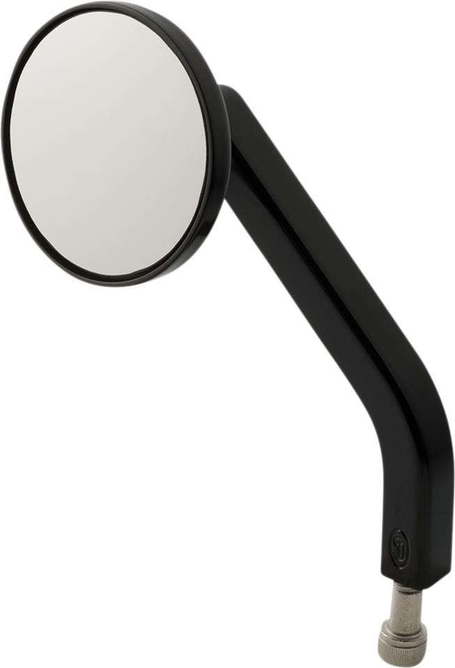 No. 2 OE Solid Round Mirror - Black - Left - Lutzka's Garage