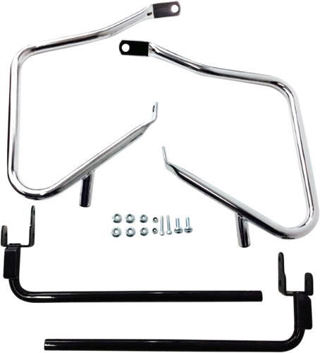 Saddlebag Support Kit - 14-19 FLT - Chrome - Lutzka's Garage