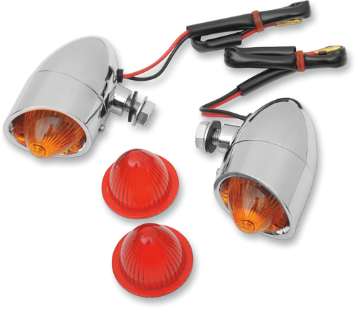Mini Retro-Style Marker Light Kit - Amber/Red - Lutzka's Garage