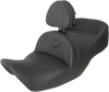 RoadSofa™ Seat - With Backrest - Black W/Black Stitching