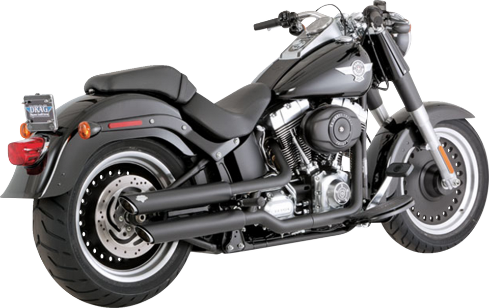 3" Twin Slash Slip-On Mufflers - Black - Lutzka's Garage