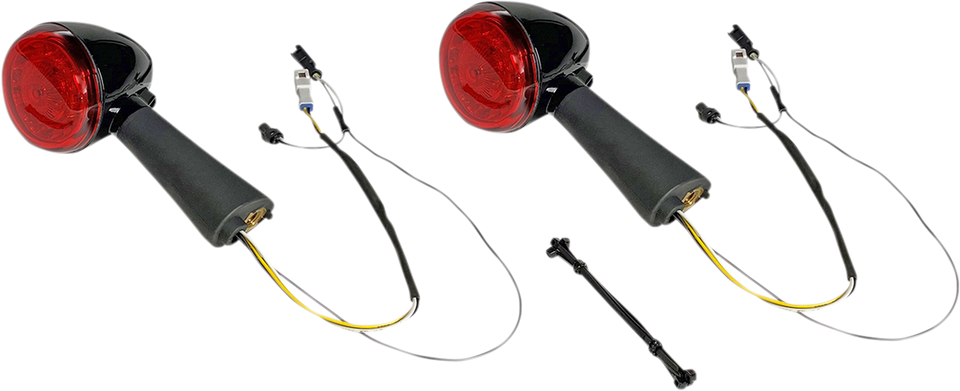 Rear LED Turn Signal Ringz - Black - Scout - Lutzka's Garage