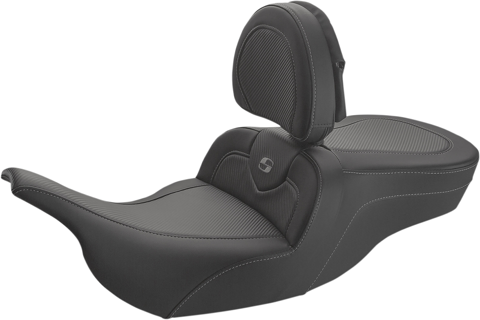 Roadsofa™ Carbon Fiber Seat - With Driver Backrest - Black - Lutzka's Garage