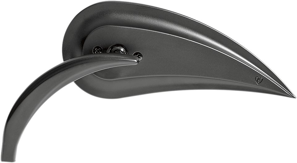 Rad III Mirror - Tear Drop - Black - Left - Lutzka's Garage