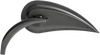 Rad III Mirror - Tear Drop - Black - Left - Lutzka's Garage
