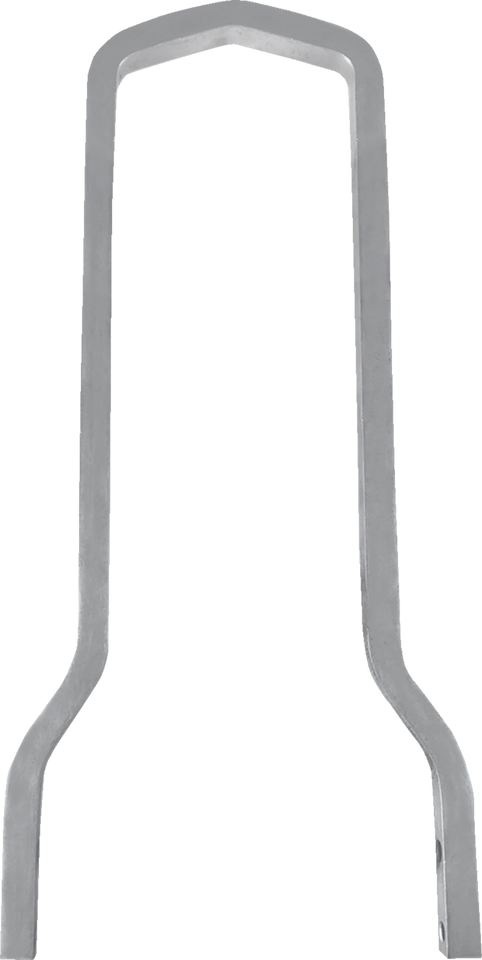 Square Sissy Bar - Chrome - 12.5"H x 7.5"W - Lutzka's Garage