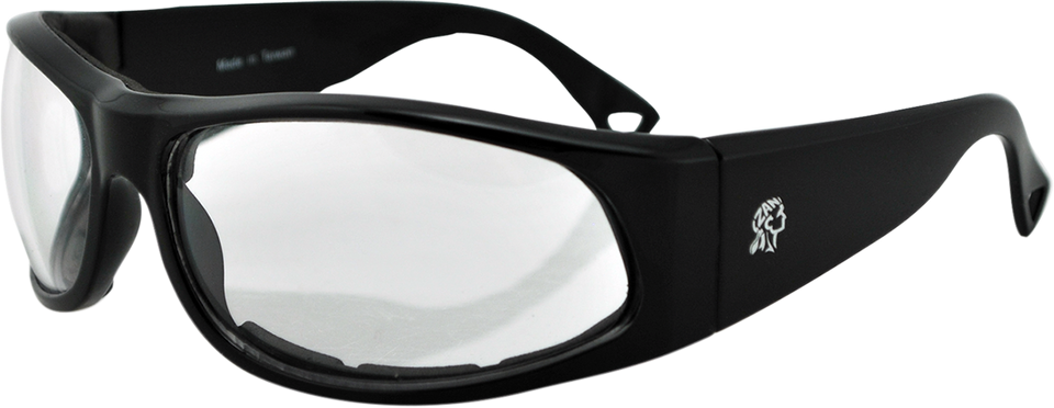 California Sunglasses - Shiny Black - Clear - Lutzka's Garage