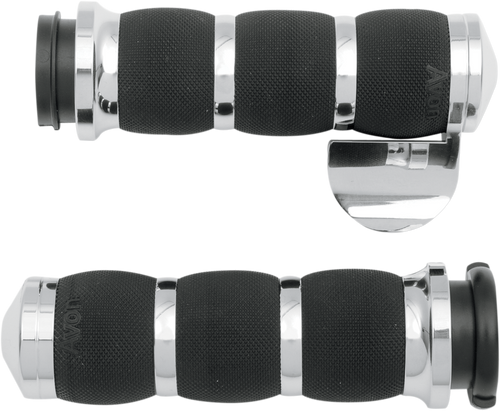 Grips - Air Cushion - TBW - Throttle Boss - Chrome - Lutzka's Garage