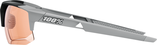 Speedcoupe Sunglasses - Stone Gray - Coral Mirror - Lutzka's Garage