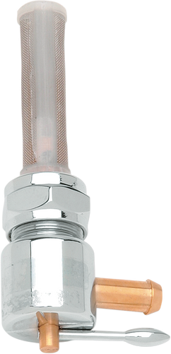 Forward Round Petcock - Chrome - Lutzka's Garage