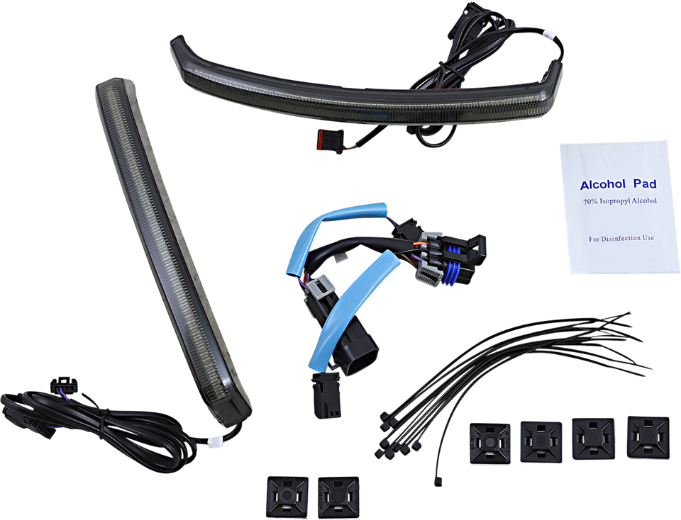 Saddle Bag Lights  - Challenger -  Smoke Lens - Lutzka's Garage