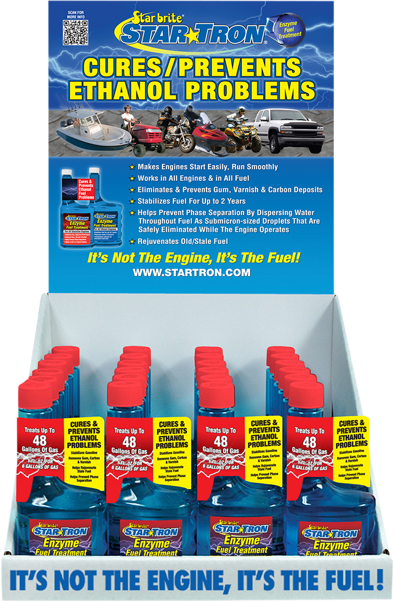 Enzyme Fuel Treatment - 8 U.S. fl oz. Each - 24 Pack with Display