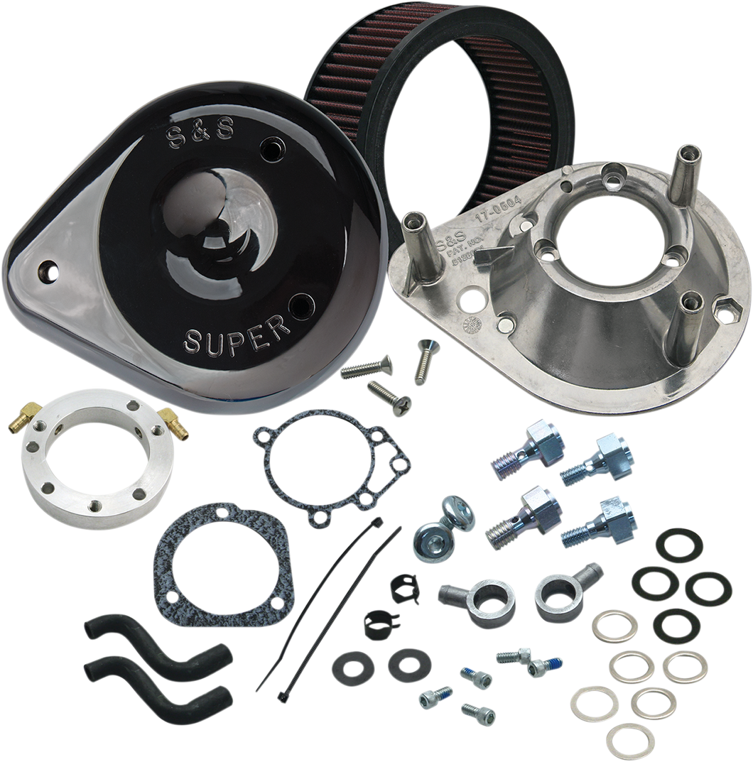 Teardrop Air Cleaner - Gloss Black - Twin Cam - Lutzka's Garage