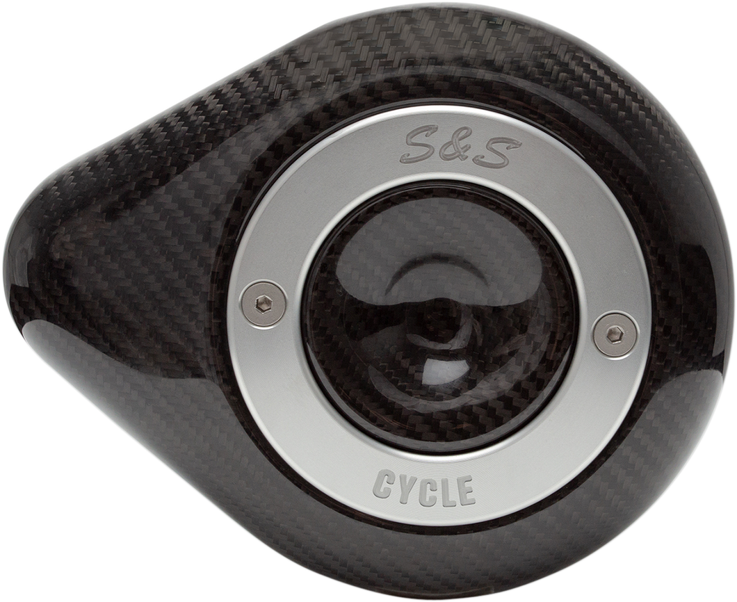 Teardrop Air Cleaner Cover - Carbon