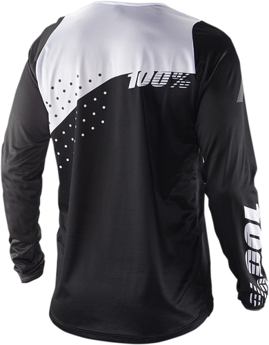 R-Core Long-Sleeve Jersey - Black/White - Small - Lutzka's Garage
